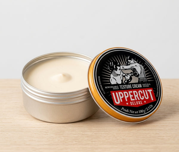 Uppercut Texture Cream - avoin purkki ja sisältö