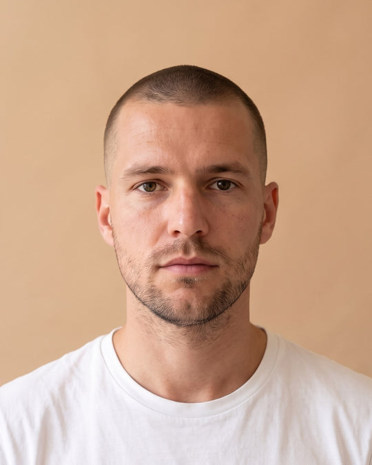 Buzz cut, Edestä