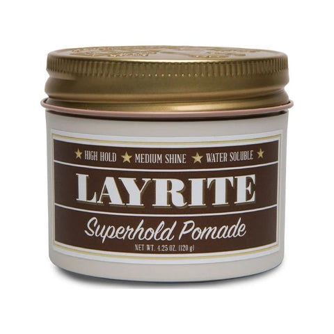 Layrite Superhold Pomade | Vahva pito & Luonnollinen kiilto