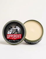 Uppercut Matte Pomade, avoin purkki ja sisältö