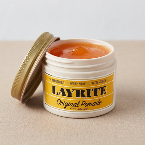 Layrite Original Pomade - avoin purkki ja sisältö