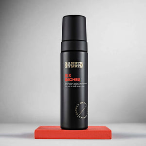 BARBER BARBER Six Inches Weightless Texture Foam 200ml, pumppupullo punaisella kuutiolla, harmaa studio