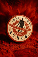 By Elementum Ether Hybrid Matte Clay - gesloten pot met Ether-logo op rode poederachtergrond