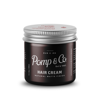 Pomp & Co. Hair Cream - vooraanzicht gesloten pot met etiket