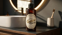 Corleone Cleaning Stuff 3-in-1 - fles op wastafel met tandenborstel en spiegel