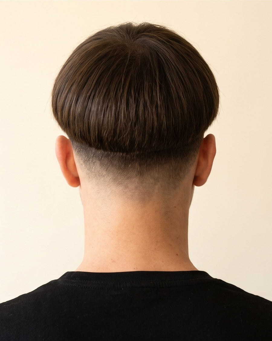 Bowl cut: takaa