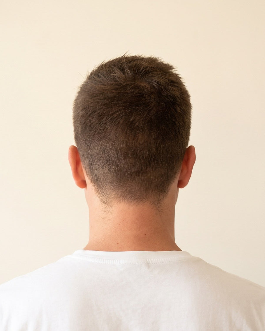 Crew cut: takaa