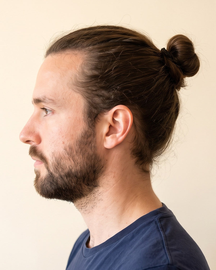 Man bun: sivulta