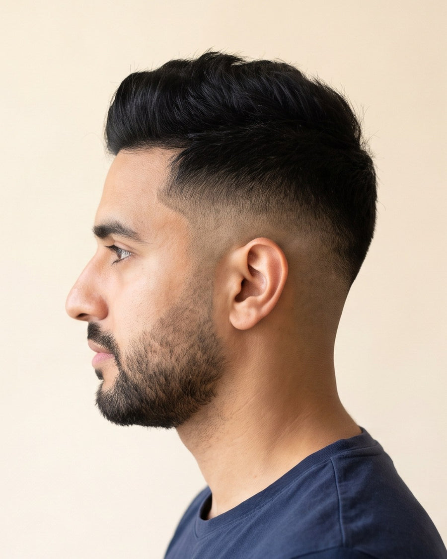 Mid fade: sivulta