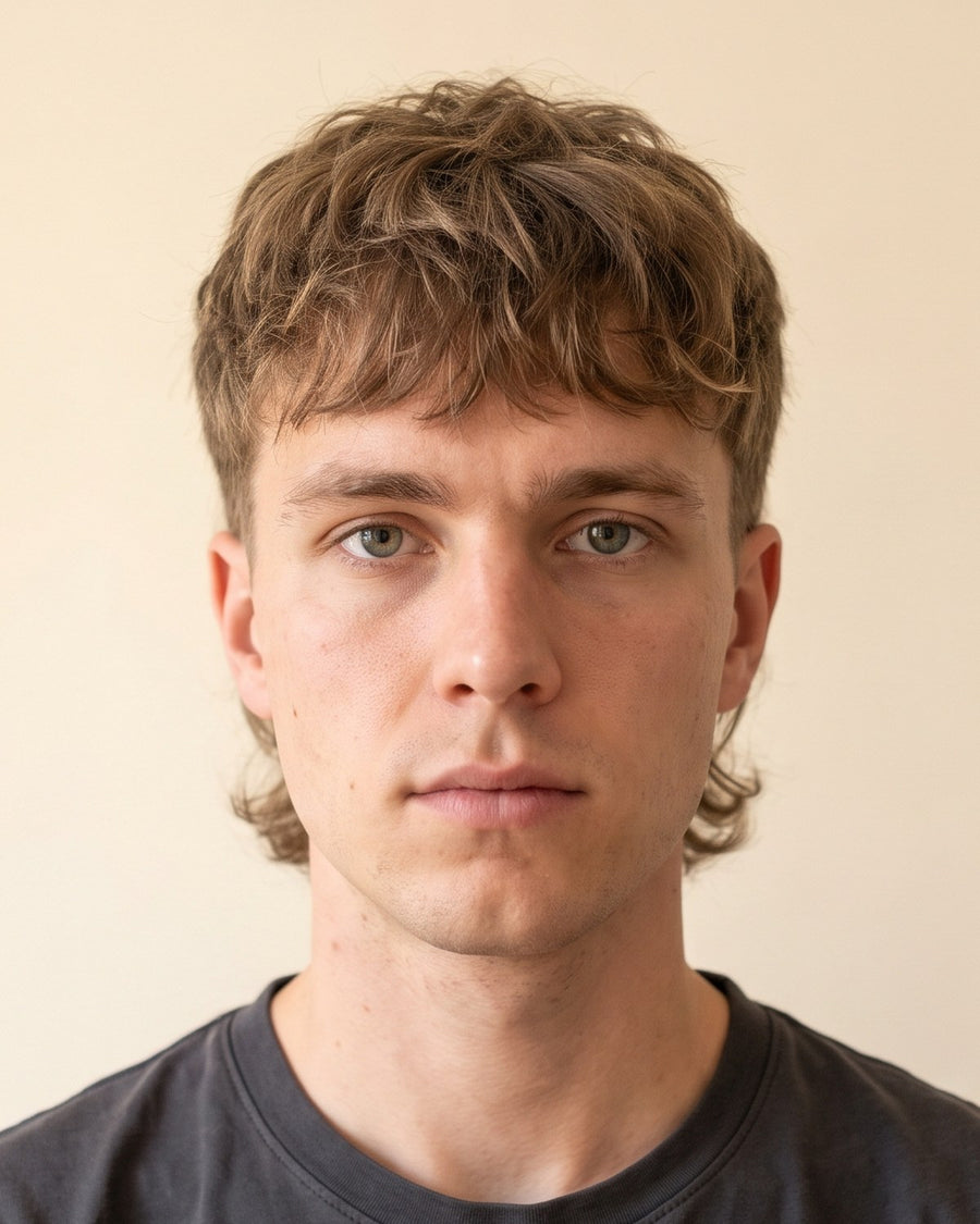 Modern mullet: edestä