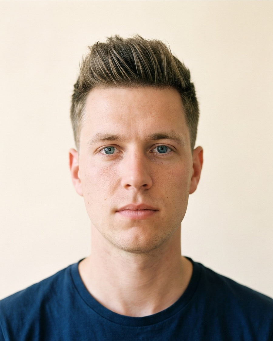 Quiff: edestä