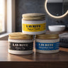 Layrite-kokeilutrio, koko setti puutasolla
