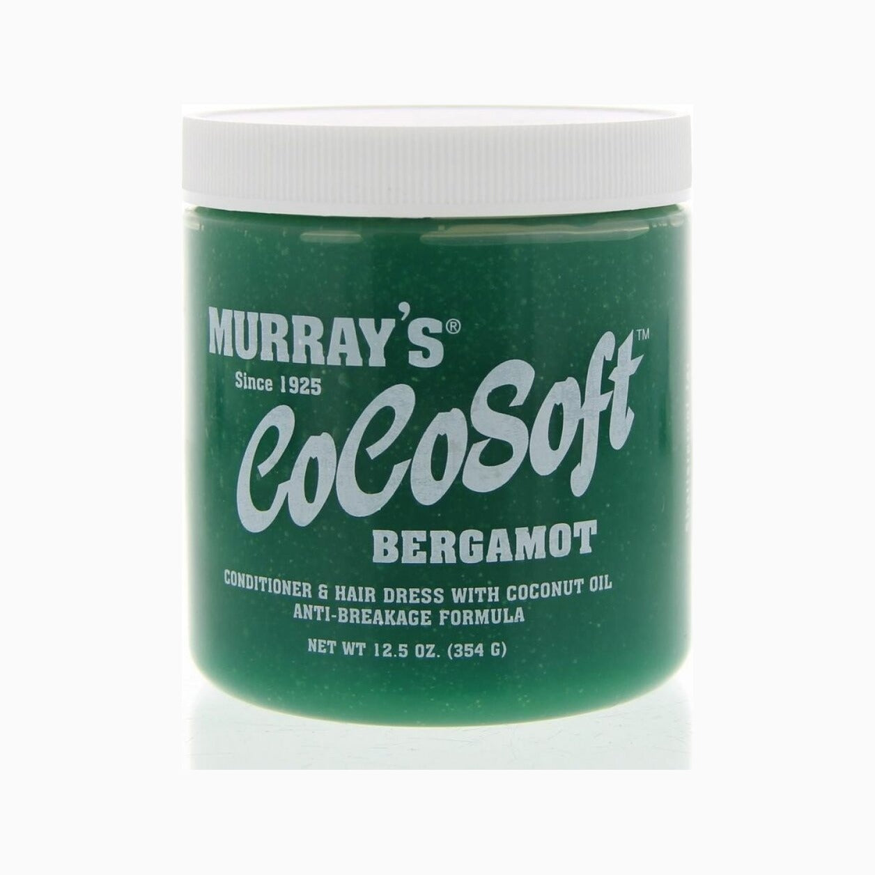 Murrays Cocosoft Bergamot - vooraanzicht groene pot op witte achtergrond