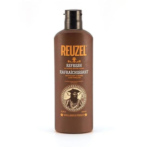 Reuzel Refresh No Rinse Beard Wash - fles vooraanzicht op witte achtergrond