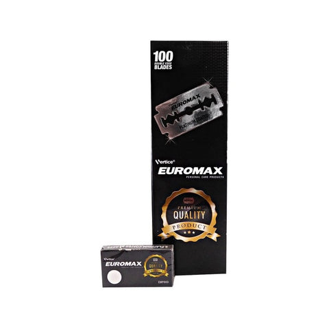 Silvermax Double Edge Mesjes 100 stuks - doos met pakje mesjes, vooraanzicht